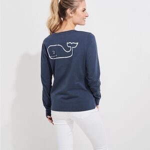Vineyard Vines Women's Vintage Whale Long-Sleeve Tee